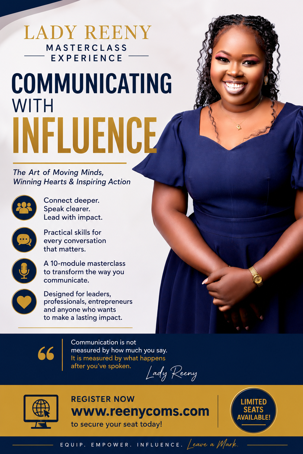 Lady Reeny Masterclass Experience flyer